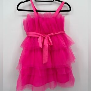 Allison + Kelly Girls Pink Tulle Tiered Party Dress Size 10